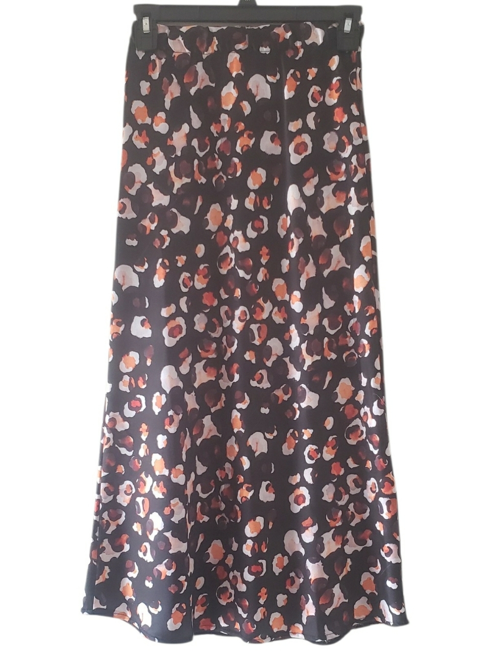 Nasty Gal Black Leopard Print Midi Skirt Size 0